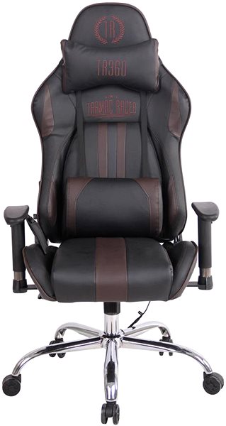 Kancelárska stolička BHM GERMANY Limit XM s masážnou funkciou, syntetická koža, čierno-hnedá ...
