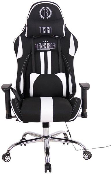 Bürostuhl BHM GERMANY Limit XM mit Massagefunktion, Textil, schwarz/weiß ...