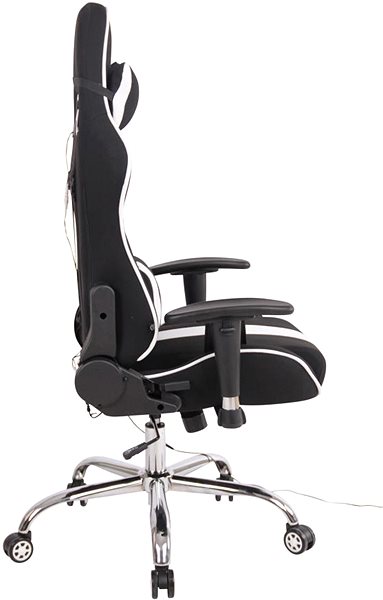 Bürostuhl BHM GERMANY Limit XM mit Massagefunktion, Textil, schwarz/weiß ...