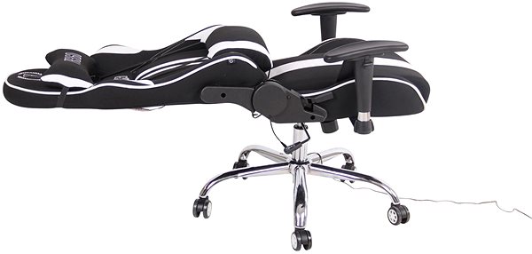 Bürostuhl BHM GERMANY Limit XM mit Massagefunktion, Textil, schwarz/weiß ...