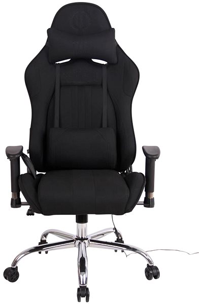 Bürostuhl BHM GERMANY Limit XM mit Massagefunktion, Textil, schwarz / schwarz ...