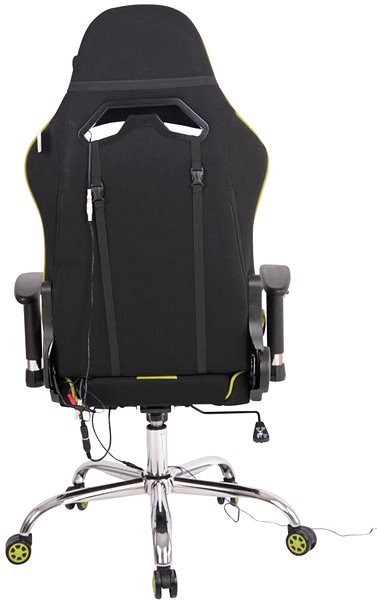 Bürostuhl BHM GERMANY Limit XM mit Massagefunktion, Textil, schwarz/grün ...