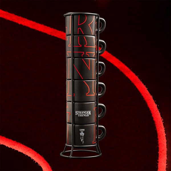 Set of cups Bialetti Stranger Things Set of cups 80 ml .