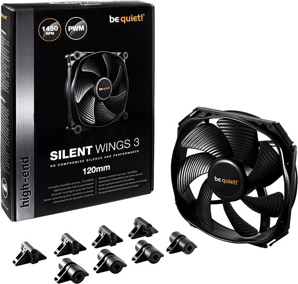 PC Fan Be quiet! Silent Wings 3 120mm PWM Package content