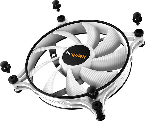 PC Fan Be quiet! Shadow Wings 2 PWM 140mm,  White Lateral view