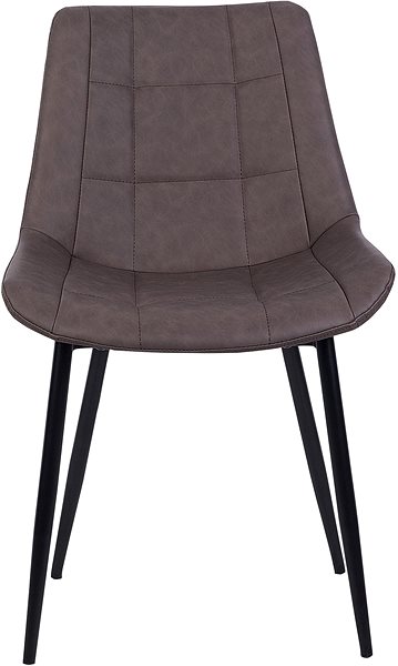 Jedálenská stolička Súprava dvoch tmavo hnedých stoličiek MELROSE, 120039 ...