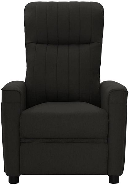 Masážne kreslo Masážne polohovacie kreslo čierne textil, 342267 ...
