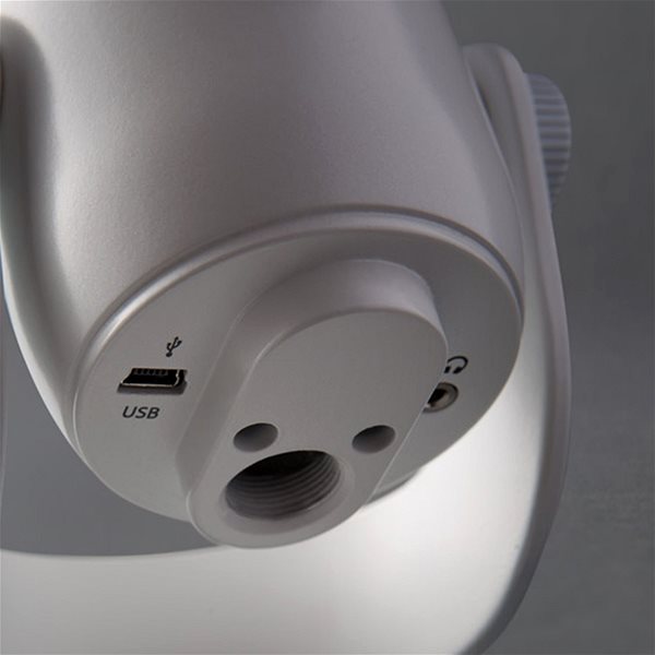 Mikrofon Blue Yeti USB - Silver Anschlussmöglichkeiten (Ports)