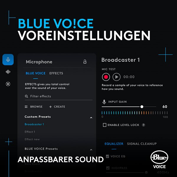 Mikrofon Logitech G Blue Yeti Orb RGB, schwarz ...