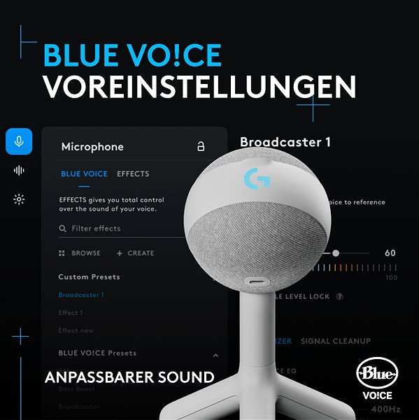 Mikrofon Logitech G Blue Yeti Orb RGB, cremefarben ...