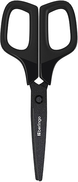 Büroschere BERLINGO Double Black 17,5 cm schwarz ...
