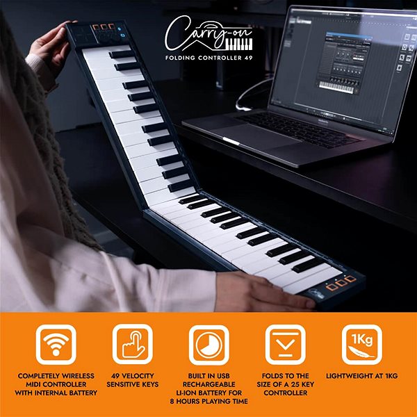 MIDI-Keyboard BLACKSTAR Carry-on FC49 Black ...