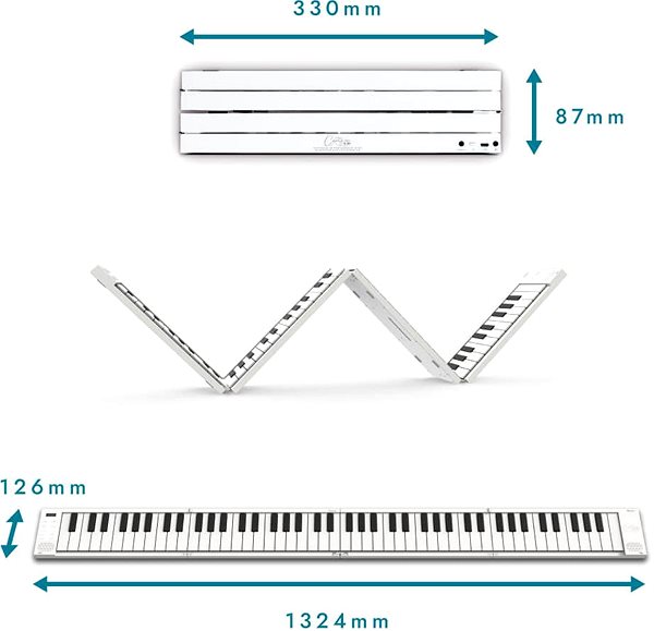 Stage piano BLACKSTAR Carry-on FP88T White ...