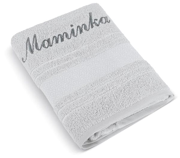 BELLATEX s.r.o. Terry towel 50×100 mosaic 123/042 with Mum embroidery