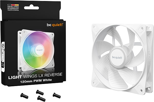 PC Fan Be quiet! Light Wings LX PWM Reverse 120mm White ...