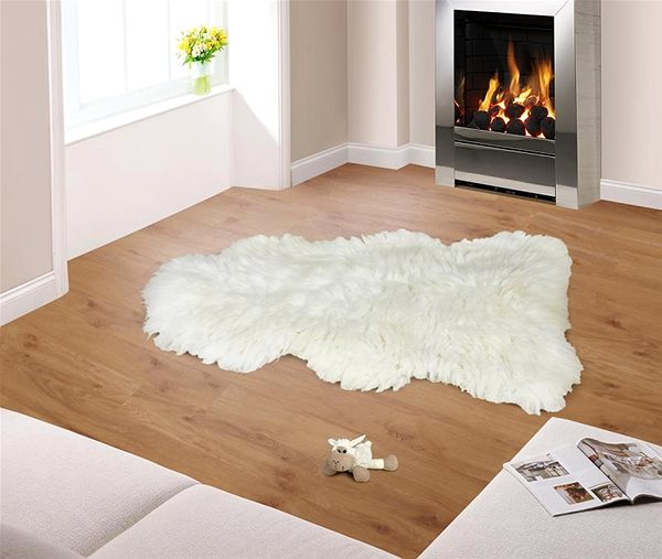 Koberec Bellatex Európsky merinový koberec kožušina - 120 cm - prírodný ...