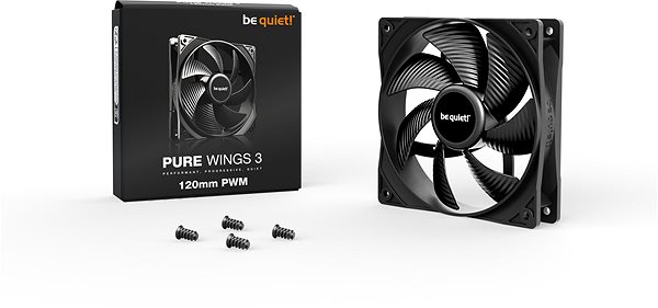 PC ventilátor Be quiet! Pure Wings 3 120mm PWM ...