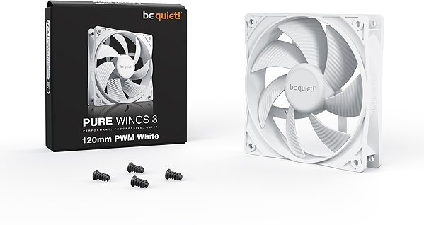PC Fan Be Quiet! Pure Wings 3 120mm PWM White ...