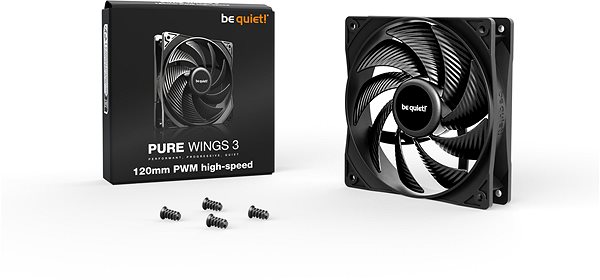Ventilátor do PC Be quiet! Pure Wings 3 120 mm PWM high-speed ...