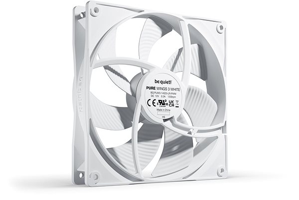 PC ventilátor Be Quiet! Pure Wings 3 140mm PWM White ...