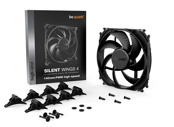 PC ventilátor Be quiet! Silent Wings 4 high-speed 140mm PWM ...
