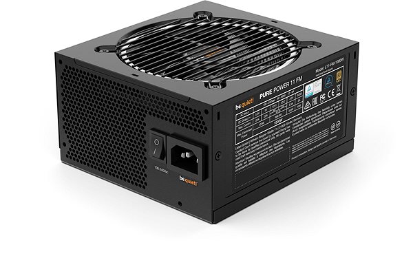 PC Power Supply Be quiet! PURE POWER 11 FM 1000W Lateral view