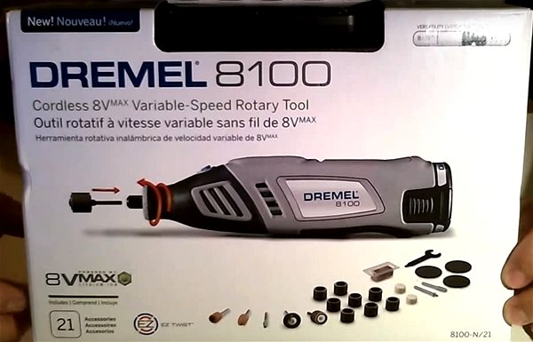 Dremel 8100-N/21 - 8100 Series Cordless Variable Speed Rotary Tool Kit