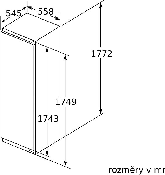 Built-in Fridge BOSCH KIL82AFF0 Technical draft