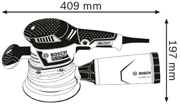 Excentrická brúska Bosch GEX 40–150 ...