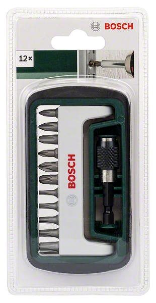 Bitfej készlet Bosch Csavarbit, szabványos, vegyes készlet, 12 részes ...