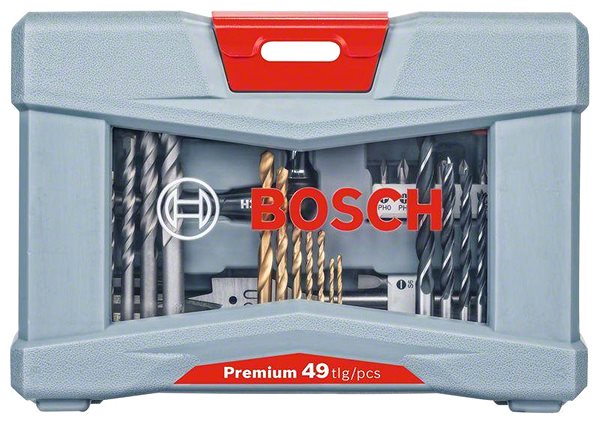 Sada bitov Bosch 49-dielna sada vŕtacích a skrutkovacích bitov Premium X-Line ...