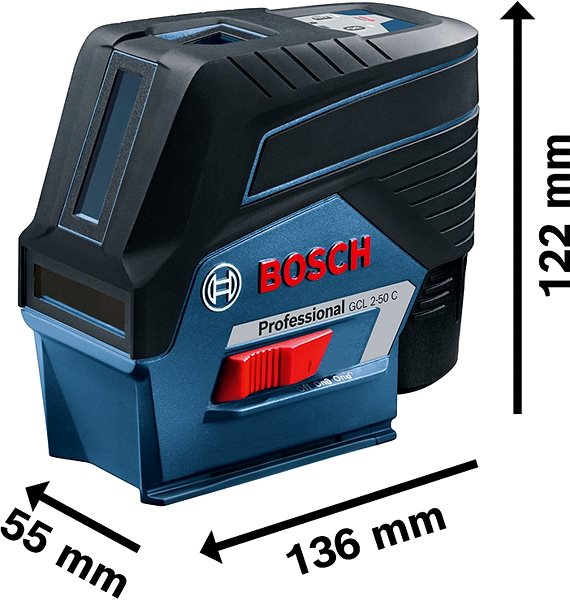 Lézeres szintező Bosch GCL 2-50 C L-Boxx CC Professional ...