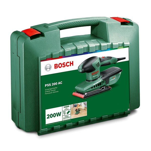 Rezgőcsiszoló Bosch PSS 200 AC, kofferben (0.603.340.100) ...