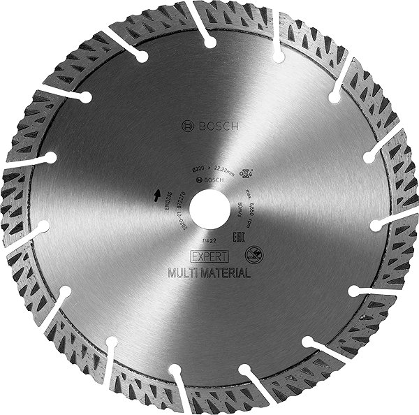 Gyémánt korong BOSCH Gyémánt vágótárcsa EXPERT MultiMaterial 230 × 22,23 × 2,4 × 15 mm 2.608.900.663 ...