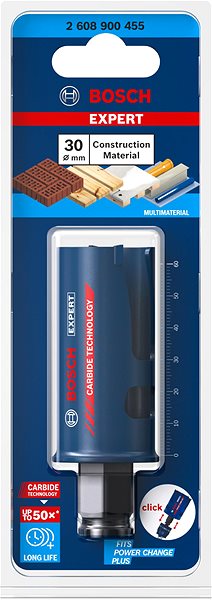 Körkivágó BOSCH 2608900455 EXPERT Construction Material körkivágó, 30 × 60 mm ...