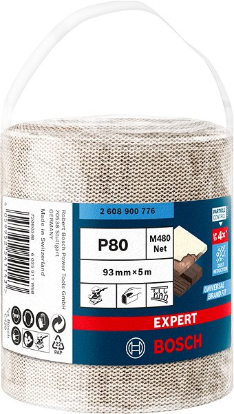 BOSCH EXPERT M480 sanding mesh roll 93mm, 5m, G 80 2.608.900.776.