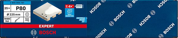 Grinding grid BOSCH EXPERT Grinding grids M480 for plasterboard grinders 225 mm, G 80, 25 pieces 2.608.900.707 .