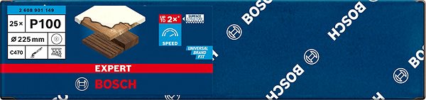 Csiszolópapír Bosch EXPERT 2608901149 C470 19 lyukú csiszolópapír, gipszkartonhoz, 225mm, G 100 ...