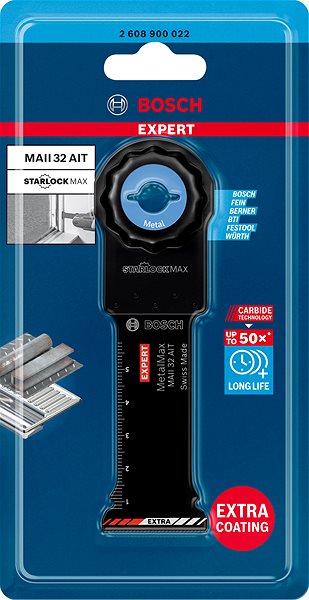 Fűrészlap BOSCH Fűrészlap többcélú szerszámokhoz EXPERT MetalMax MAII 32 AIT 70 × 32 mm 2.608.900.022 ...