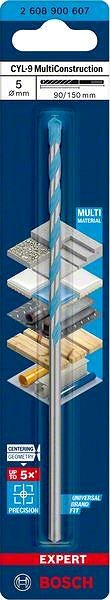 Fúrószár Bosch EXPERT 2608900607 CYL-9 MultiConstruction csigafúró, 5 × 90 × 150 mm ...