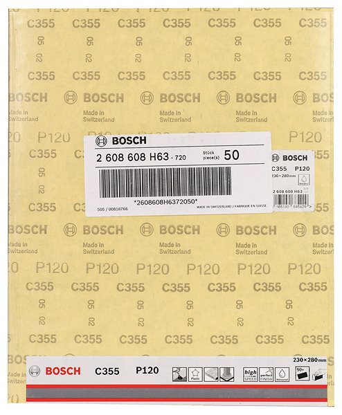 Brúsny papier Bosch Brusný papier C355 230 × 280 mm, 120 2.608.608.H63 ...