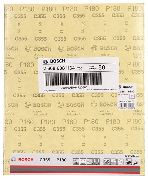 Brúsny papier Bosch Brusný papier C355 230 × 280 mm, 180 2.608.608.H64 ...