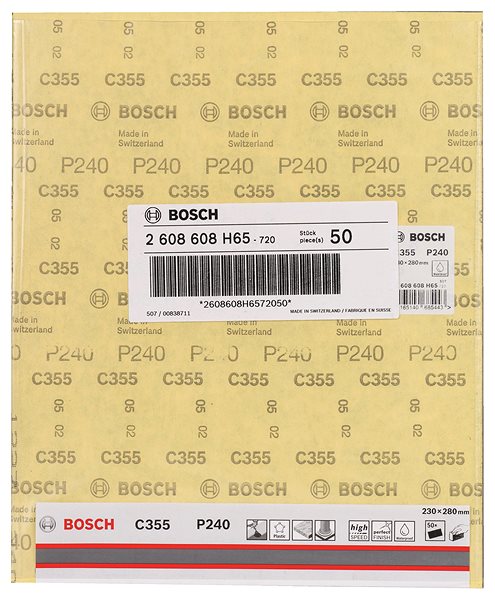 Brúsny papier Bosch Brusný papier C355 230 × 280 mm, 240 2.608.608.H65 ...