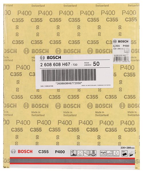 Brúsny papier Bosch Brúsny papier C355 230 × 280 mm, 400 2.608.608.H67 ...