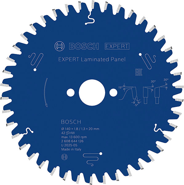 Körfűrészlap Bosch fűrészlap Expert for Laminated Panel 165 x 20 x 2,6 mm, 48 2.608.644.128 ...