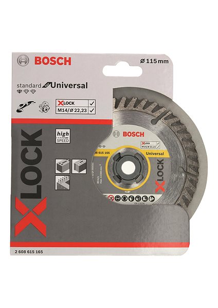 Vágótárcsa BOSCH X-LOCK Standard for Universal, 115×22,23×2×10 2.608.615.165 ...