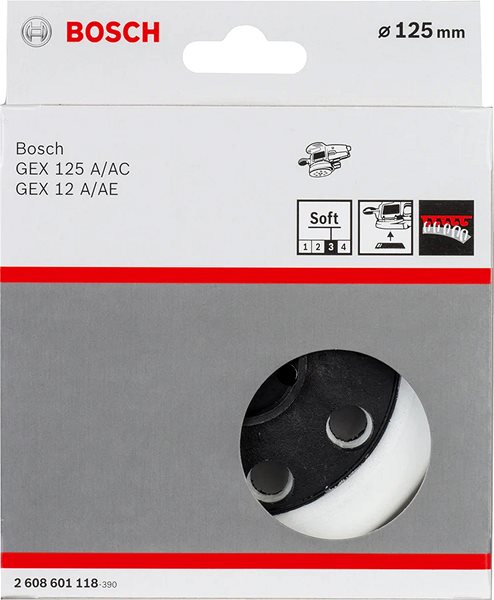 Grinding plate BOSCH Grinding plates soft, 125 mm 2.608.601.118 .