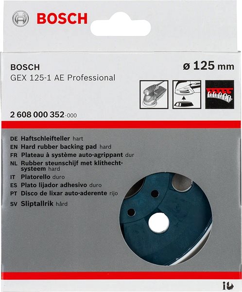 Brusný talíř BOSCH Brusné talíře tvrdé, 125 mm 2.608.000.352 ...