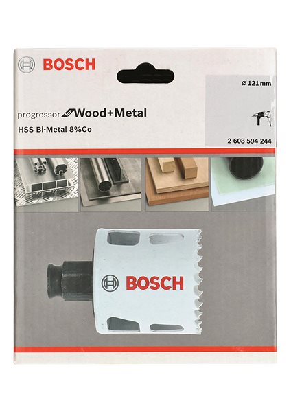 Körkivágó BOSCH 2608594244 Progressor for Wood&Metal körkivágó 121 mm ...