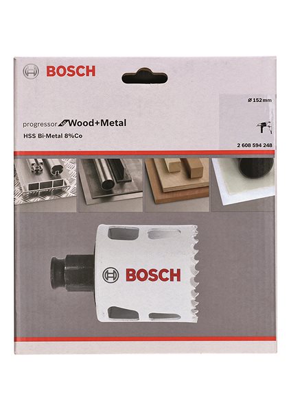 Körkivágó BOSCH 2608594248 Progressor for Wood&Metal körkivágó 152 mm ...